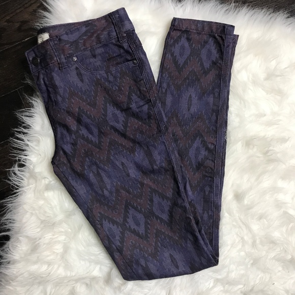 Free People Denim - Free People Size 27 Jeans Skinny Stretch Purple